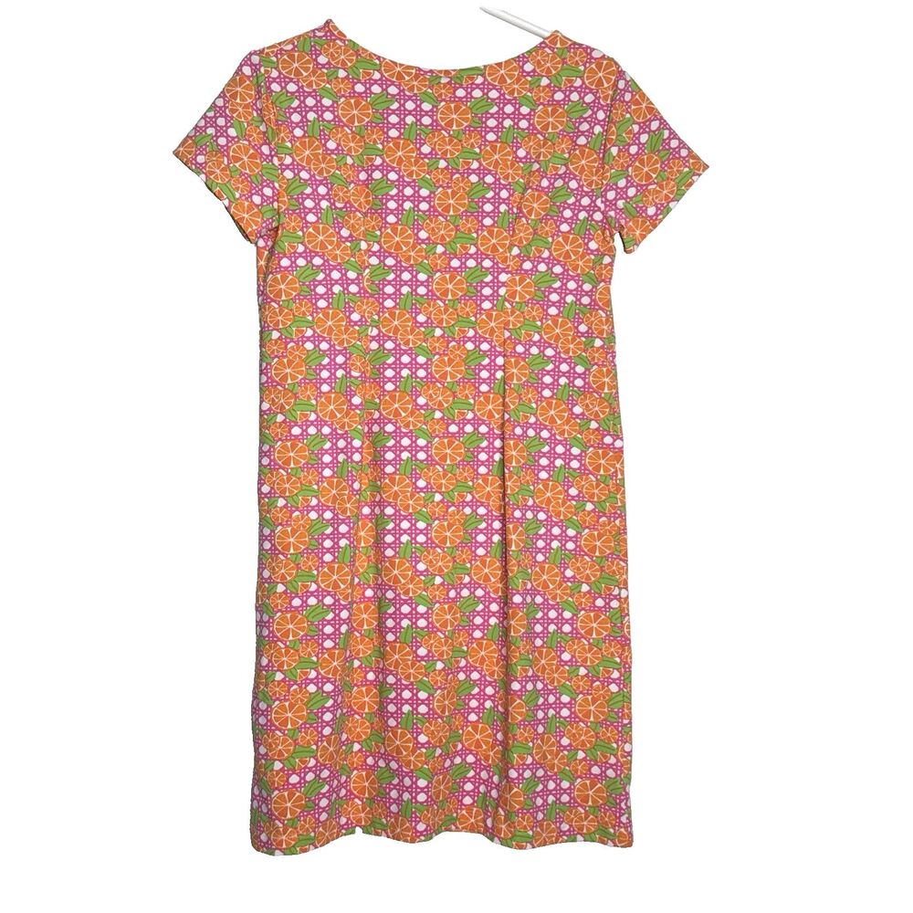 Sailor-Sailor Marina Dress Oranges S Preppy Euro Summer Coastal All-over-Fruit - Picture 5 of 5